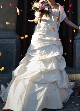 DIVINA SPOSA - JEDWABNA SUKNIA ŚLUBNA - 34 36 38