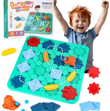 PUZZLE ULICA BUDOWA DRÓG DLA DZIECI MONTESSORI DROGA PREZENT ZABAWKA KLOCKI