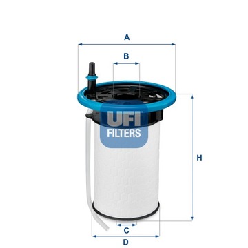 26.052.00 UFI FILTR PALIVA DIESEL VLOŽKA
