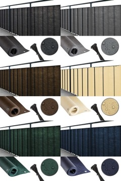 OSŁONA NA BALKON 1X5M MATA BALKONOWA BRĄZOWA NA TARAS PŁOT UV 99% + GRATIS