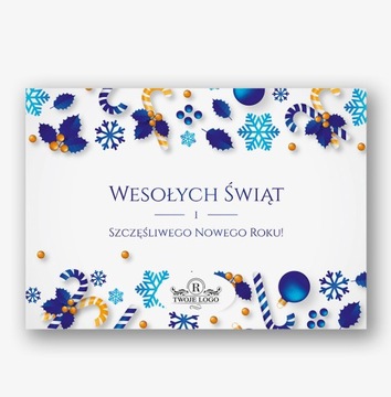 КОРПОРАТИВНЫЕ ПРАЗДНИЧНЫЕ ОТКРЫТКИ С6 с конвертом