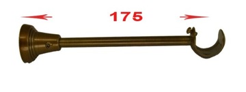 Карниз металлический, диаметр 25, одинарный, 310 см, без крестовин.