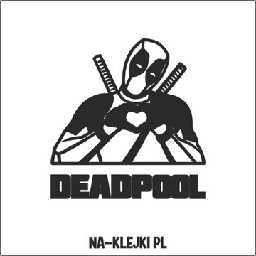 wlepy na samochód deadpool 2 NAKLEJKA