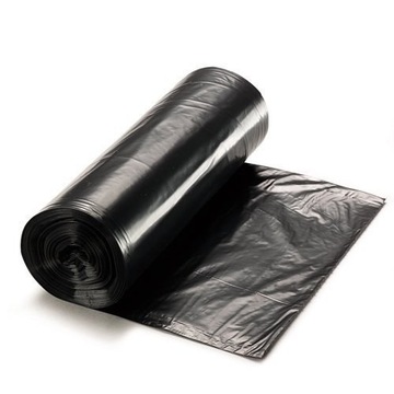CZARNE Worki na śmieci 35L 25 SZT LDPE MOCNE UNIWERSALNE WYTRZYMAŁE