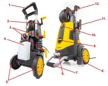 МАШИНА ДАВЛЕНИЯ RIWALL KOX 280 БАР L8 МОЩНЫЙ ИНДУКЦИОННЫЙ ЛАТУННЫЙ НАСОС 10M