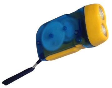 Latarka 2x LED diody na DYNAMO nie trzeba baterii