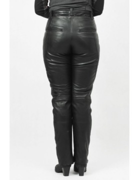 ЖЕНСКИЕ ПРЯМЫЕ ЛЕТНИЕ КОЖАНЫЕ БРЮКИ SSD011/S