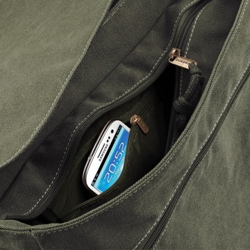 СУМКА НА ПЛЕЧЕ ИЗ ХЛОПКА ВИНТАЖНАЯ СУМКА MESSAGE В РЕТРО