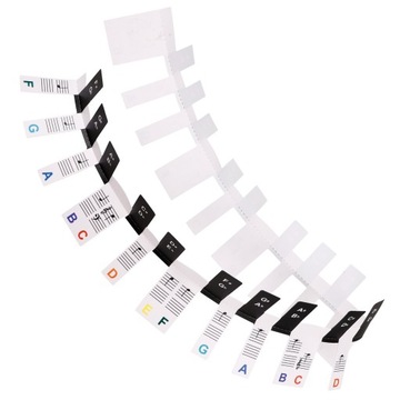 ПРОЗРАЧНАЯ БУМАГА НАКЛЕЙКИ НА КЛАВИАТУРУ ПИАНО ДЕТСКАЯ ПРОЗРАЧНАЯ ЛЕНТА 2 ШТ.