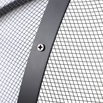 36-дюймовый круглый искровой экран с ручками. Крышка экрана из стальной сетки.