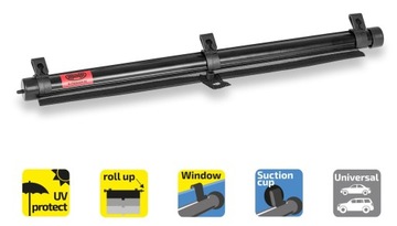 Автомобильные солнцезащитные шторки 2 шт Heyner PRO