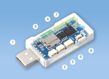 RP2040-GEEK USB-A плата разработки с 1,14