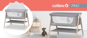 Детская кроватка с матрасом PINO, МОСКИТНАЯ СЕТКА, ДЕРЕВЯННЫЕ НОЖКИ, СВЕТ