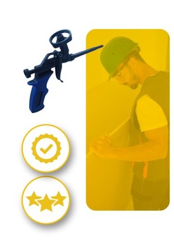 МОНТАЖ ПИСТОЛЕТА ДЛЯ ПЕНЫ МЕТАЛЛ ТЕФЛОНОВАЯ РУЧКА НАКОНЕЧНИК НАСАДКА