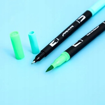 Профессиональный двусторонний органайзер, 100 цветов акварельных маркеров