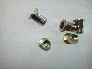 5X ЗАКЛЕПОЧНАЯ ГАЙКА M6 N90252101 КРЕПЛЕНИЕ ПОЛОТНА ДВЕРНОЙ КРЫШКИ AUDI VW FIAT