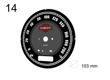 ЗАМЕНА ЧАСОВ HARLEY DAVIDSON MPH = KM/H