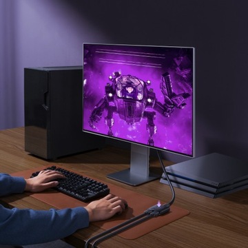 Адаптер HDMI 2-в-1, 4K, 60 Гц, двунаправленный, с кабелем длиной 1 м | Базеус ЭйрДжой | черный