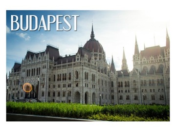 BUDAPESZT - Parlament - Gmach - Magnes na lodówkę