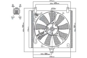 NISSENS VENTILÁTOR CHLADIČŮ (Z OBUDOWA) SUZUKI IG