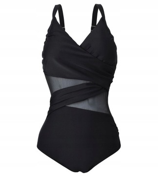 WYSZCZUPLAJĄCY KOSTIUM STRÓJ KĄPIELOWY JEDNOCZĘŚCIOWY MONOKINI XL