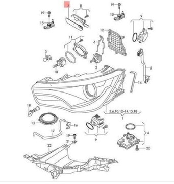 AUDI A1 MODUL NAPÁJENÍ SVĚTEL DENNÍCH