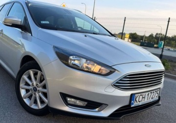 Ford Focus III Kombi Facelifting 1.5 EcoBoost 150KM 2015 Ford Focus TITANIUM 1.5EB 150ps 6biegow Bezwypadkowy Serwisowany 1Wlascici, zdjęcie 10