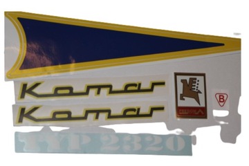 NAKLEJKA NAKLEJKI KOMAR 232 SZTYWNIAK TRÓJKĄT kmp