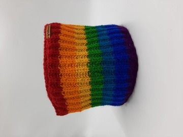 Разноцветный шерстяной шарф