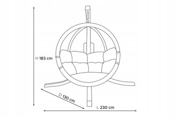 Подвесное кресло сад качание кокон качалка зеленая рама консимо Hygigo