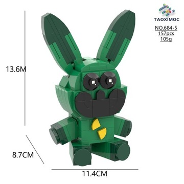 Poppy 3 Smiling Critters Playtime Building Blocks Kurom Фигурка Игра