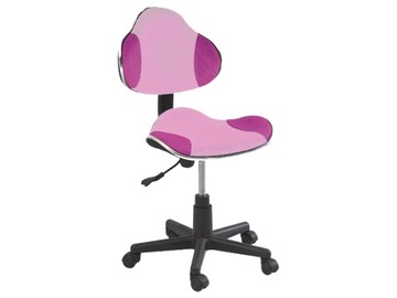 Fotel obrotowy do biurka dla Dziewczynki Różowy tkanina