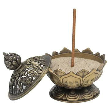 Kadzielnica Lotus w kolorze brązu