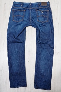 ARMANI JEANS spodnie męskie granatowe PREMIUM 36/34 pas 92