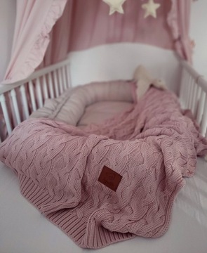 ВЯЗАННОЕ БАМБУКОВОЕ ОДЕЯЛО МОЗГ, 80Х100