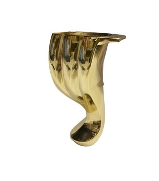Nóżka Ludwik Glamour 14cm noga meblowa złota gold