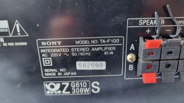SONY AMPLITUNER TA-F100 ЧЕРНЫЙ 85 Вт В ХОРОШЕМ СОСТОЯНИИ GWR