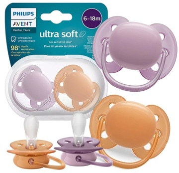 AVENT SMOCZEK USPOKAJAJĄCY 6-18M+ GIRL ULTRA SOFT SCF091/33 2sztuki