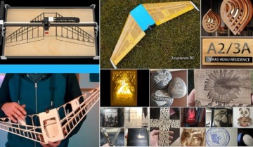 NEJE 3MAX 80W ЛАЗЕРНЫЙ ГРАВИРОВОЧНЫЙ ПЛАТТЕР С ЧПУ 81x46см