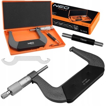 NEO NONIUS АНАЛОГОВЫЙ МИКРОМЕТР 75-100 мм / 0,01 мм ВНЕШНИЙ МИКРОМЕТР