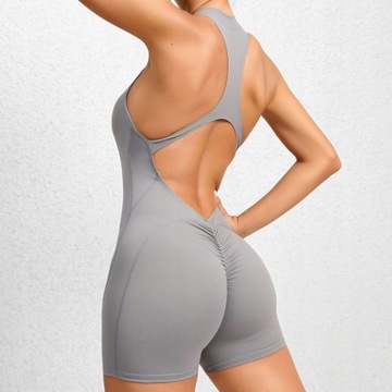 Women Jumpsuits Sexy Backless One-piece Sport Quic