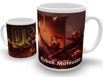 KUBEK DOOM 4 + IMIĘ PREZENT