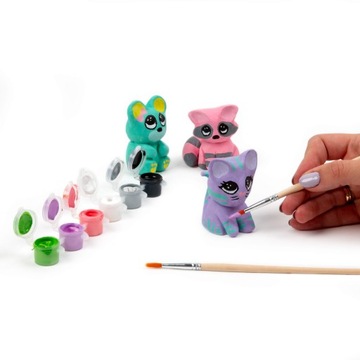 КРЕАТИВНЫЙ НАБОР С САМОЗАТВЕРДЕВАЮЩЕЙ ГЛИНОЙ ЗВЕРИ КАТТИСЫ KIDEA