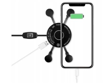 Держатель для телефона с индуктивным USB-зарядным устройством B6J