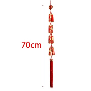 Кулон «Год Дракона» Кулон «Китайский Новый год» Красный Длина 70 см Ширина 4 см