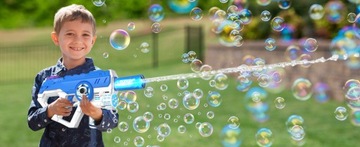 ЭЛЕКТРИЧЕСКИЙ ВОДЯНОЙ ПИСТОЛЕТ СВЕТОДИОДНЫЙ МАШИНА ДЛЯ ПУЗЫРЬКОВ 2В1 + ЖИДКОСТЬ + АККУМУЛЯТОР