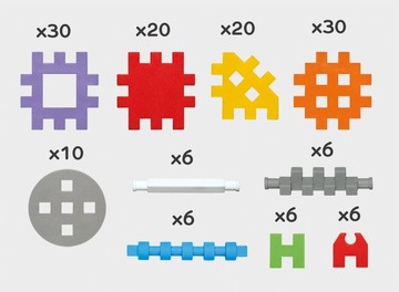 Marioinex, Мини-вафельный конструктор - 140 элементов