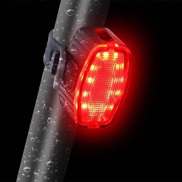 МОЩНАЯ ВЕЛОСИПЕДНАЯ ЛАМПА ПЕРЕДНЯЯ ЗАДНЯЯ СВЕТОДИОДНАЯ АККУМУЛЯТОРНАЯ USB ДЛЯ ВЕЛОСИПЕДА + КАБЕЛЬ