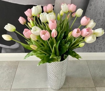 Tulipan silikonowy bukiet tulipany silikonowe