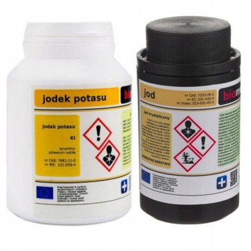 Jodek Potasu 100g + Jod Krystaliczny 50g LUGOLA